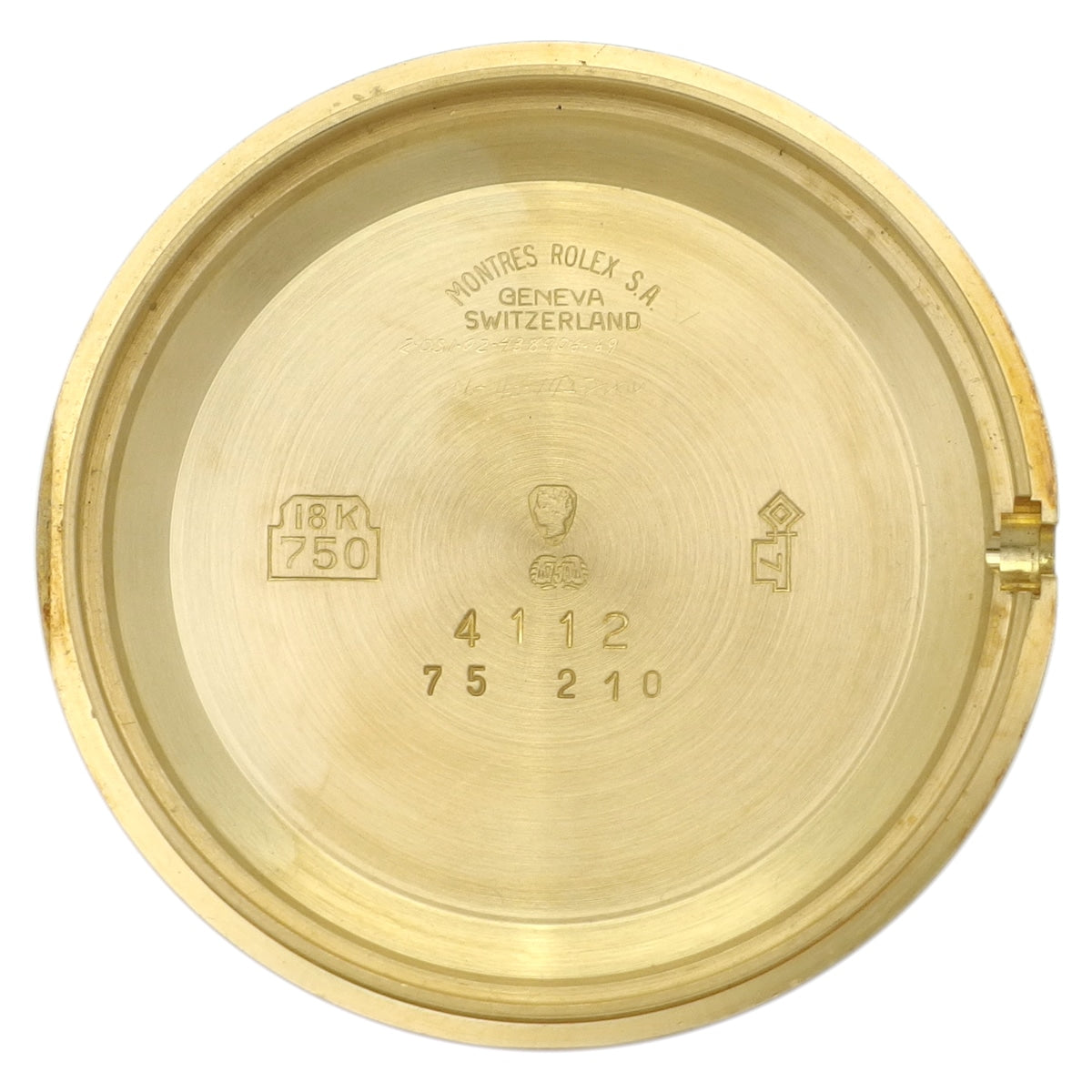Rolex Cellini Men's Ref. 4112, 18K Solid Gold, Original Buckle, Cal. 1601, 19 Jewels, Manual Wind, Serviced, Made in 1981