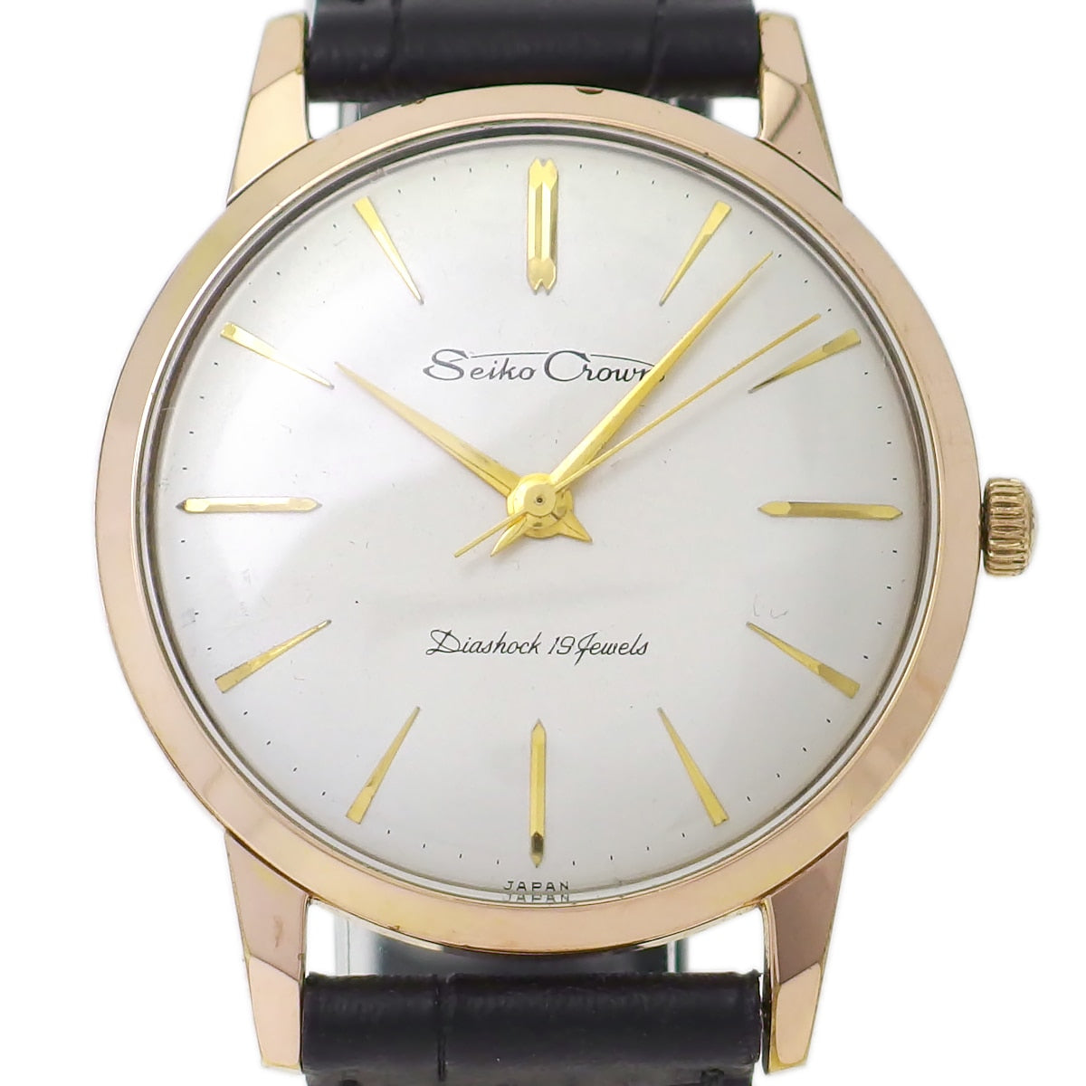 セイコー クラウン J14040 金メッキ 35mm Cal.560 19石 手巻 OH済 昭和34年/1959年製 Seiko