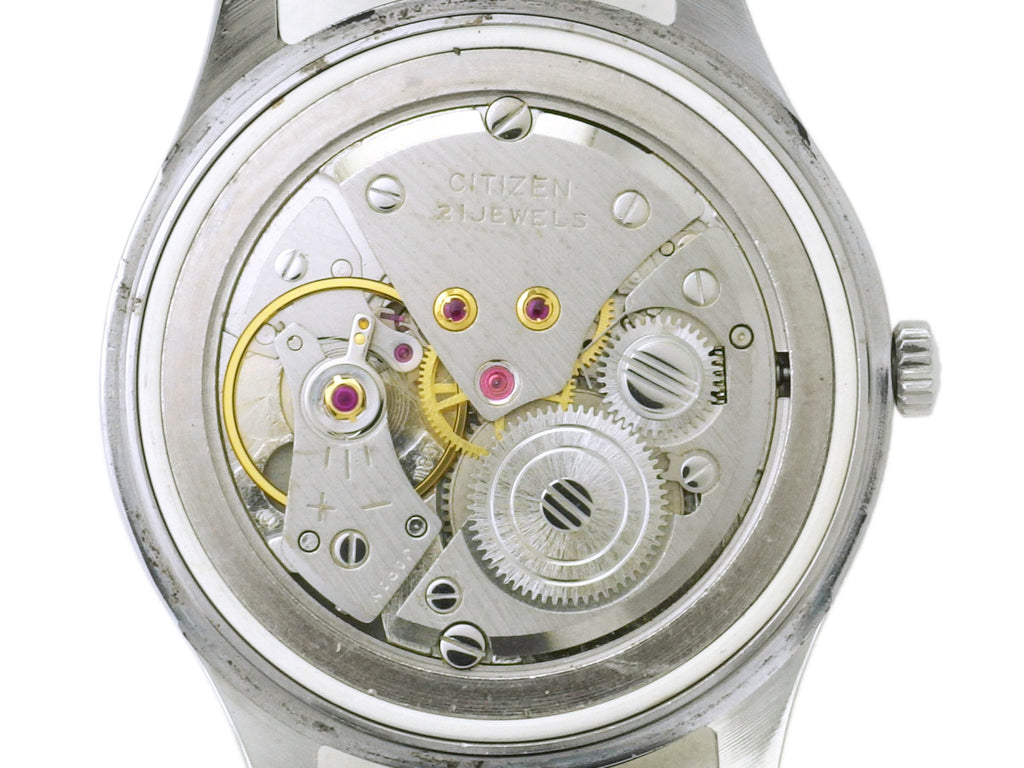 シチズン ホーマー 水色文字盤 国鉄 金局 新品風防 21石 手巻 OH済 1970年代 Citizen