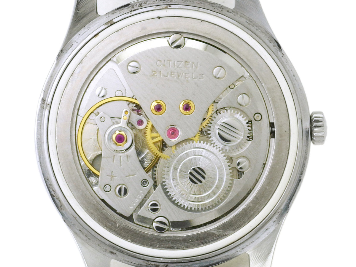 シチズン ホーマー 水色文字盤 国鉄 金局 新品風防 21石 手巻 OH済 1970年代 Citizen
