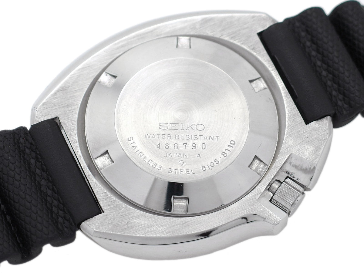 セイコー セカンドダイバー 150m 6105-8110 新品ガラス 自動巻 OH済 1974年／昭和49年製 Seiko