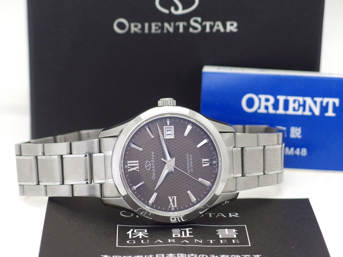 オリエントスター デイト WZ0031AC ブラウン文字盤 AC03-C0-B 自動巻 2015年発売 USED ORIENT