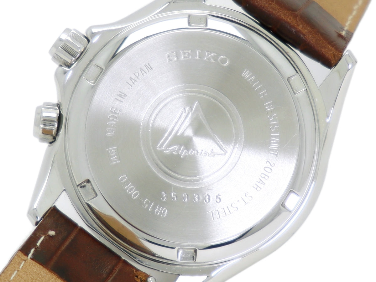 セイコー メカニカル アルピニスト SARB017 グリーン文字盤 6R15-00E0 自動巻 2013年製 OH済 USED