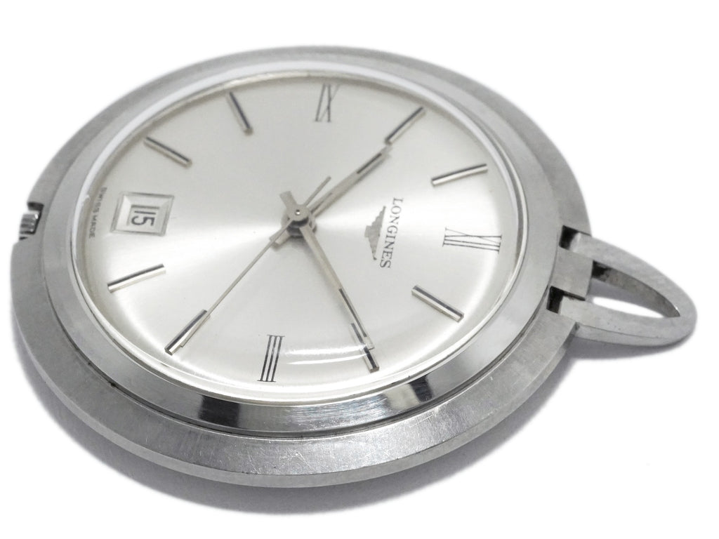 ロンジン 懐中時計 Ref.7976 1 オープンフェイス 鎖付き  Cal.285 17石 手巻 OH済 1967年製