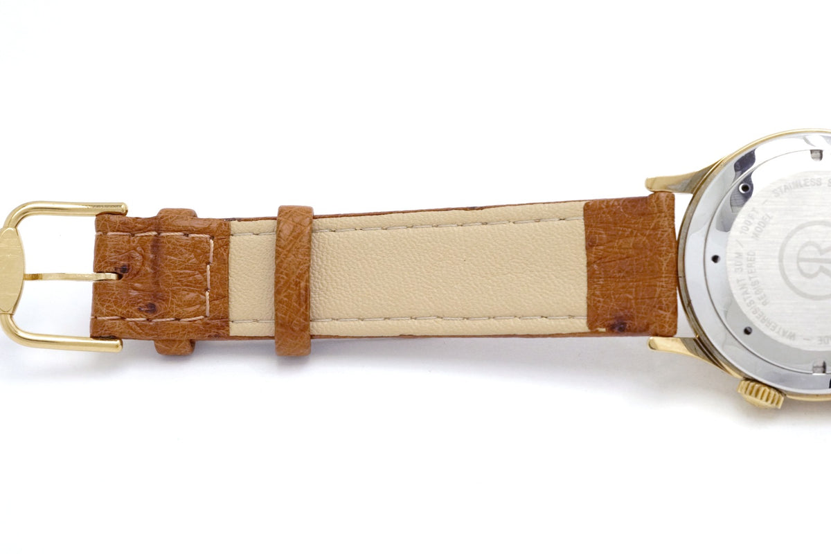 Revue Thommen Cricket 7922001 Gold-Plated with Alarm Function, Cal. AS1930, 17 Jewels, Manual-Wind, Serviced, Pre-owned