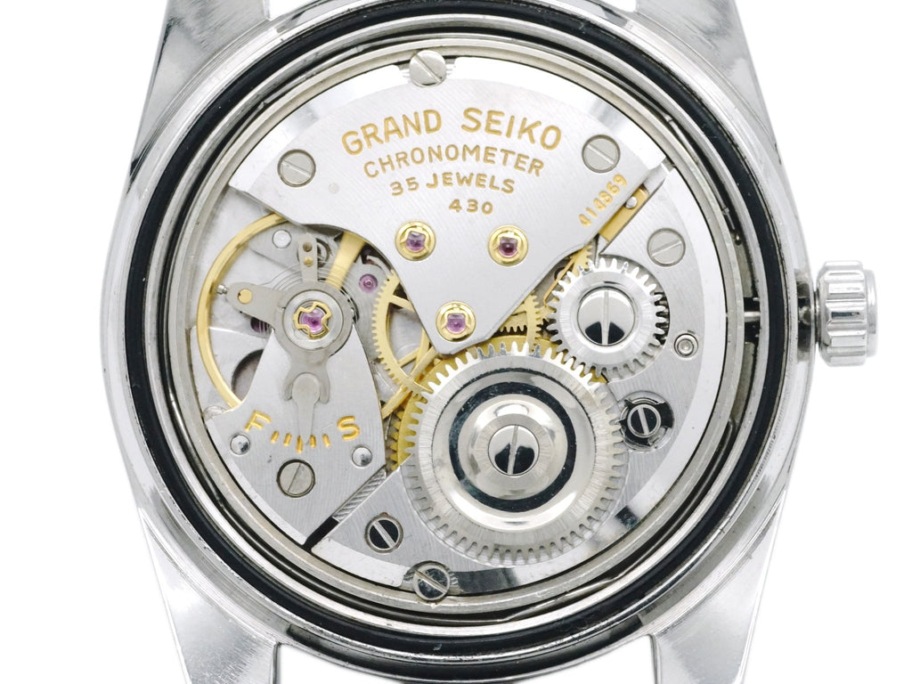 [Rare] Grand Seiko 2nd Model Early Version 5722-9990 Lion Medallion W SEIKO Crown Cal.430 Hand-wound Overhauled Showa 40 / 1965 Seiko