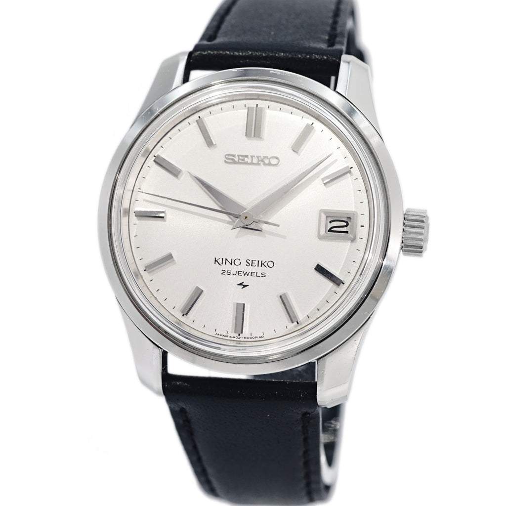 King Seiko 4402-8000 44KS Date, late model, Kameido medallion, hand-wound, overhauled, made in 1968