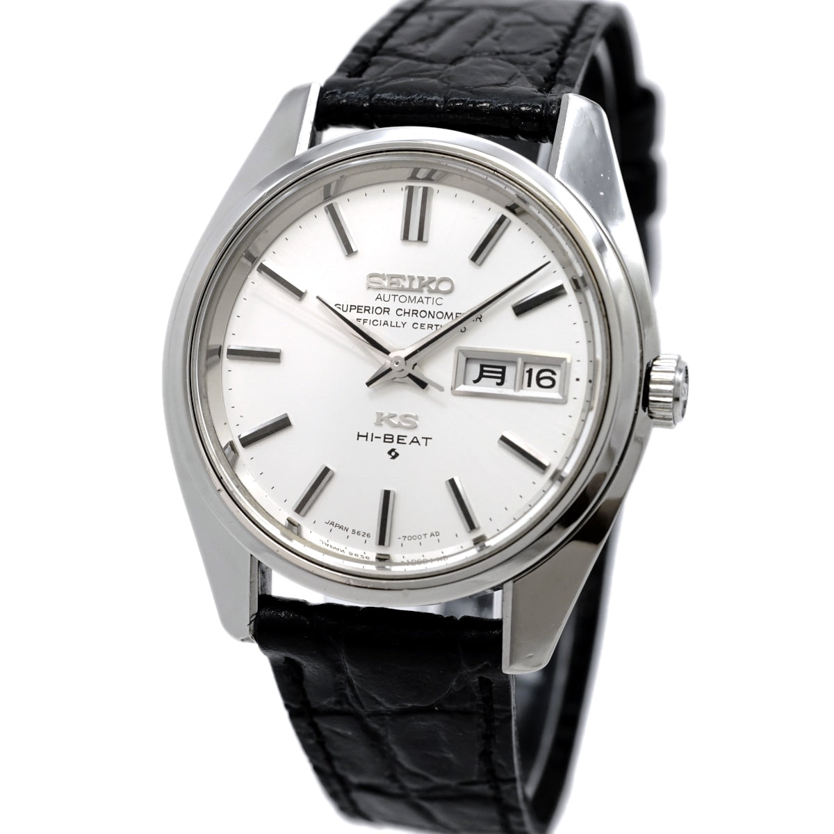 [Rare] King Seiko Superior Chronometer 5626-7000 One-Piece Case KS Medallion Automatic Overhauled Manufactured in 1969
