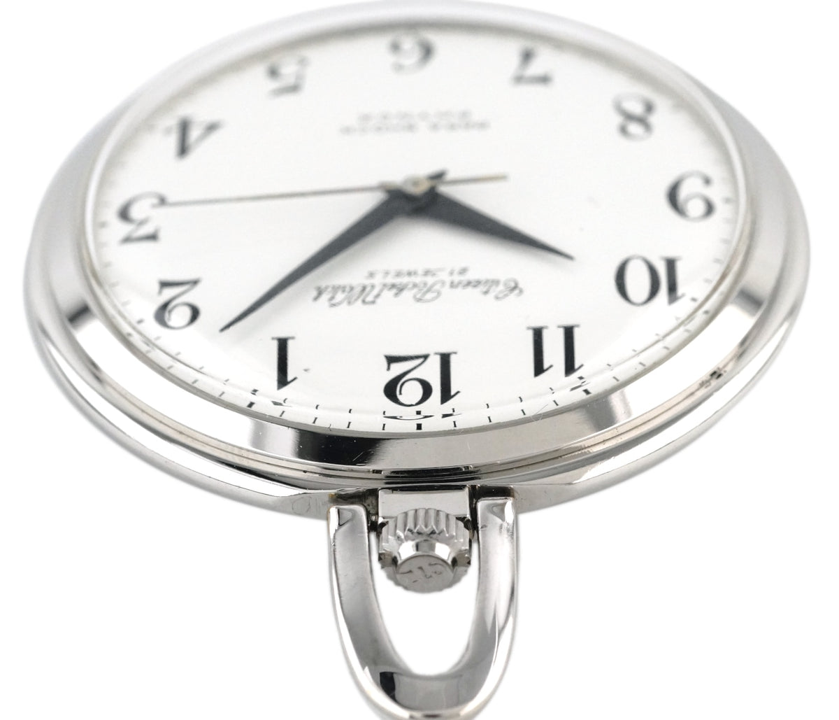 Citizen Pocket Watch 4-020421-K Arabic Numerals Black Hands Cal.0201 21 Jewels Manual Winding Overhauled Made in 1972