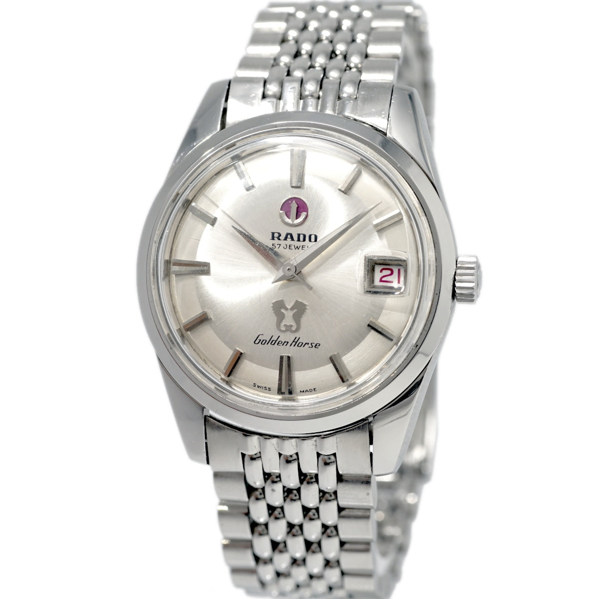 ラドー ゴールデンホース 57石 Ref.11675 純正ブレスレット Cal.1700/01 自動巻 1957年頃 Rado