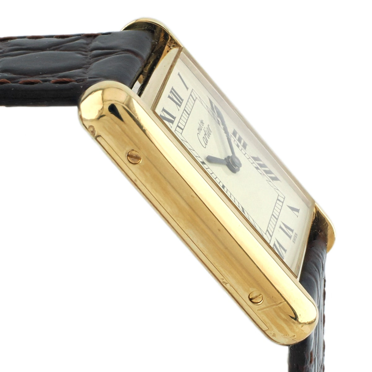 Cartier Must Tank LM, manual-wind, with international lifetime guarantee, factory serviced, purchased in 1983.