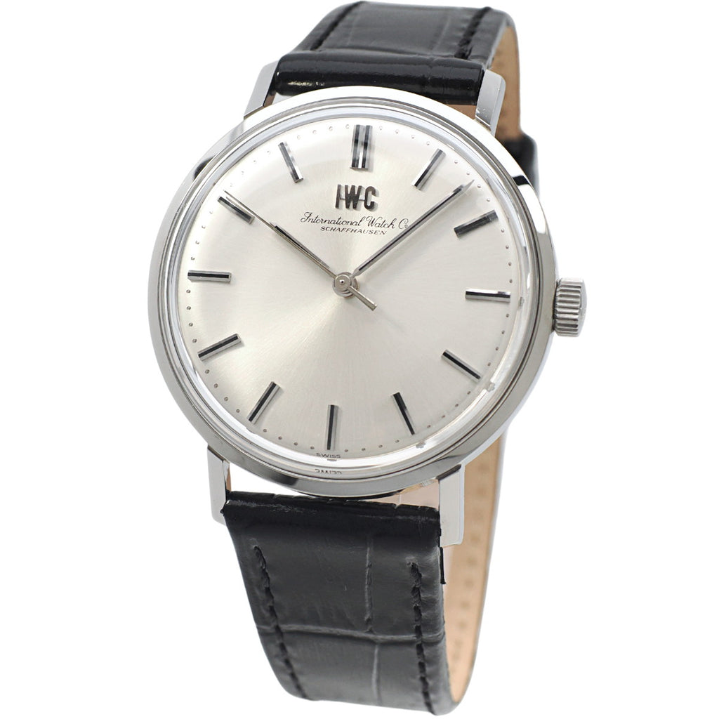 IWC ラウンドケース 純正箱・保証書付き 純正尾錠 Cal.89 手巻き OH済 1977年製
