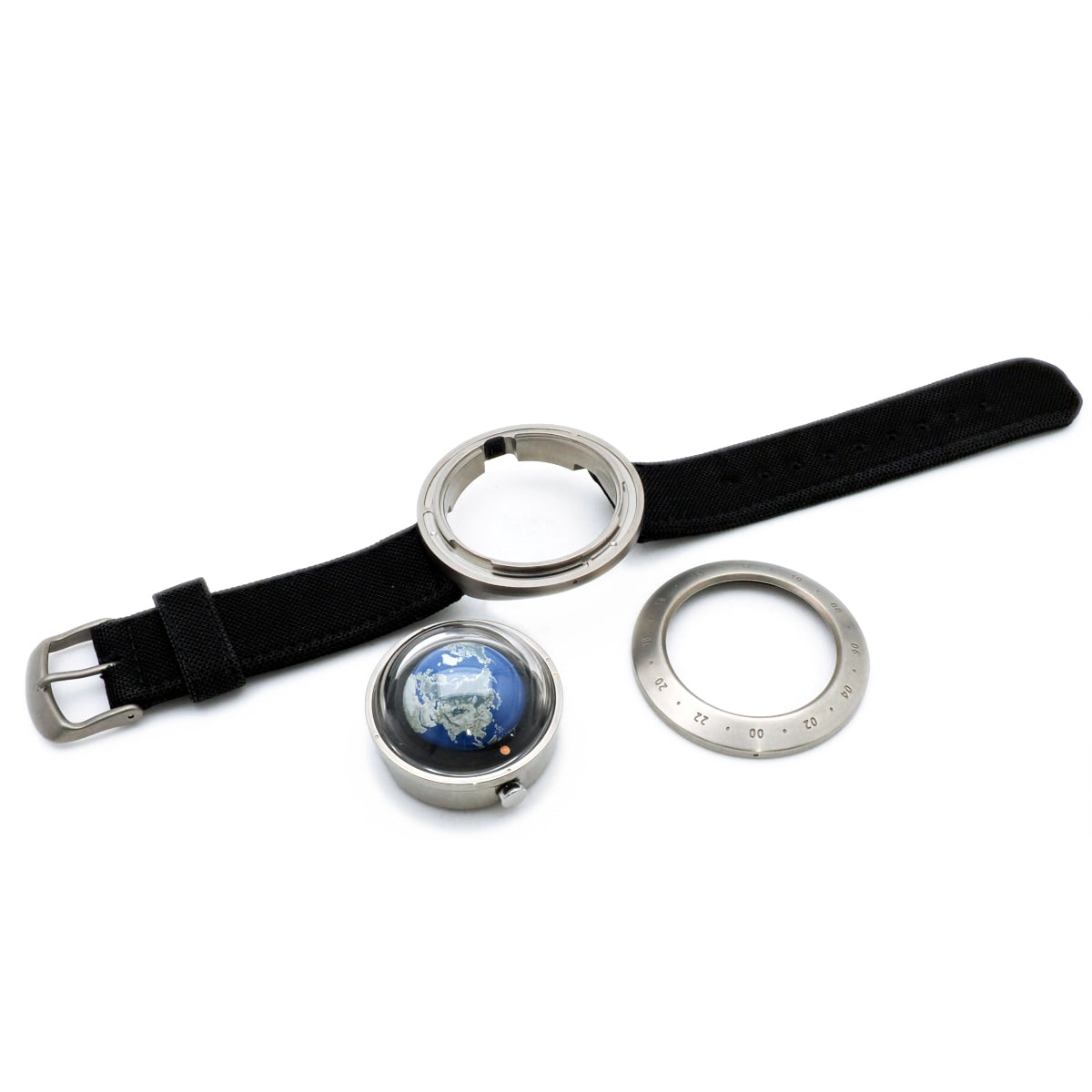 セイコー Think The Earth WN-1 アースウォッチ 付属品付き 北半球 地球儀 チタン クオーツ 2001年発売 USED Seiko