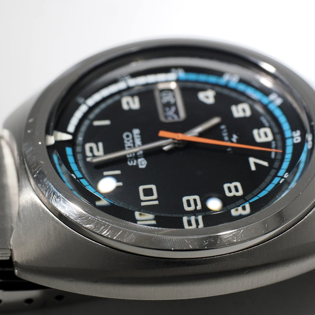 Seiko 5 Sports 7019-6040, original bracelet, Arabic dial, 21 jewels, automatic, serviced, manufactured in 1971 (Showa 46)