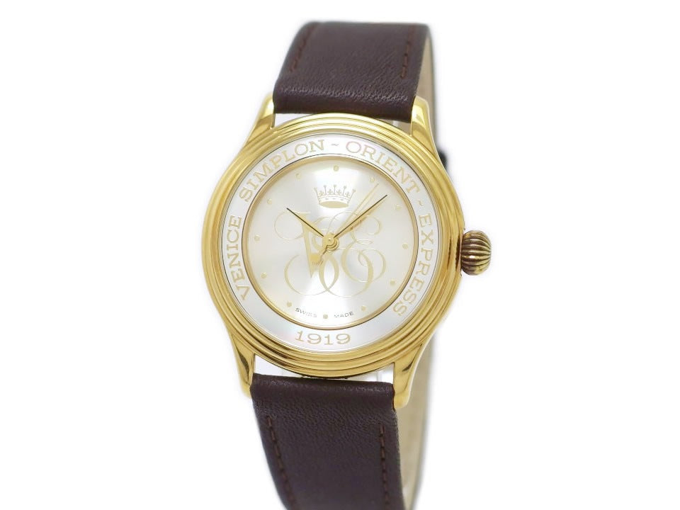 VSOE ベニス シンプロン オリエント エクスプレス 1919 金メッキ ETA2892-2 21石 自動巻 USED
