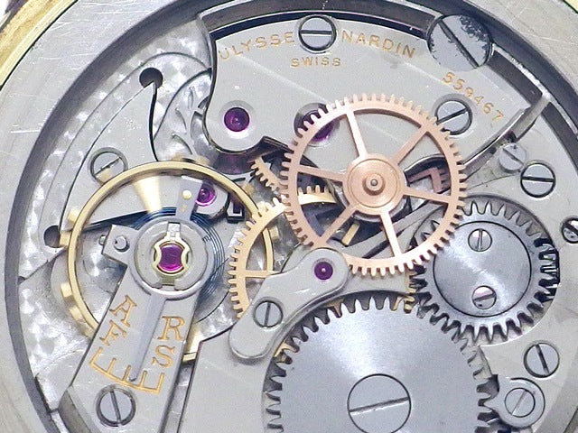 ユリスナルダン 3針 ラウンド 14K 手巻 OH済 1950年代 Ulysse Nardin