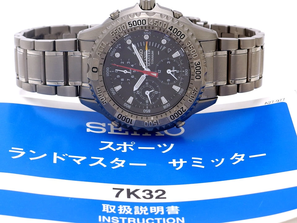 セイコー ランドマスター サミッター SBCN003 7K32-0A10 チタン クオーツ 1997年製 USED Seiko