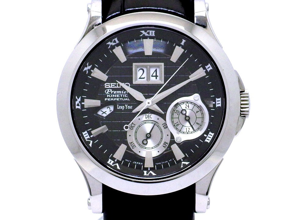 セイコー プルミエ キネティック パーペチュアル SNP005P1 逆輸入品 2014年頃 USED Seiko