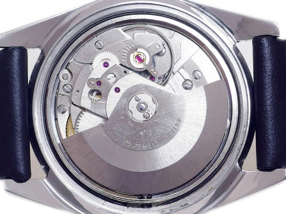 Sandoz 1716X-79-2 Engine-turned Bezel 25 Jewels Cal.1700/01 Swiss Made Automatic Overhauled 1950s Sandoz