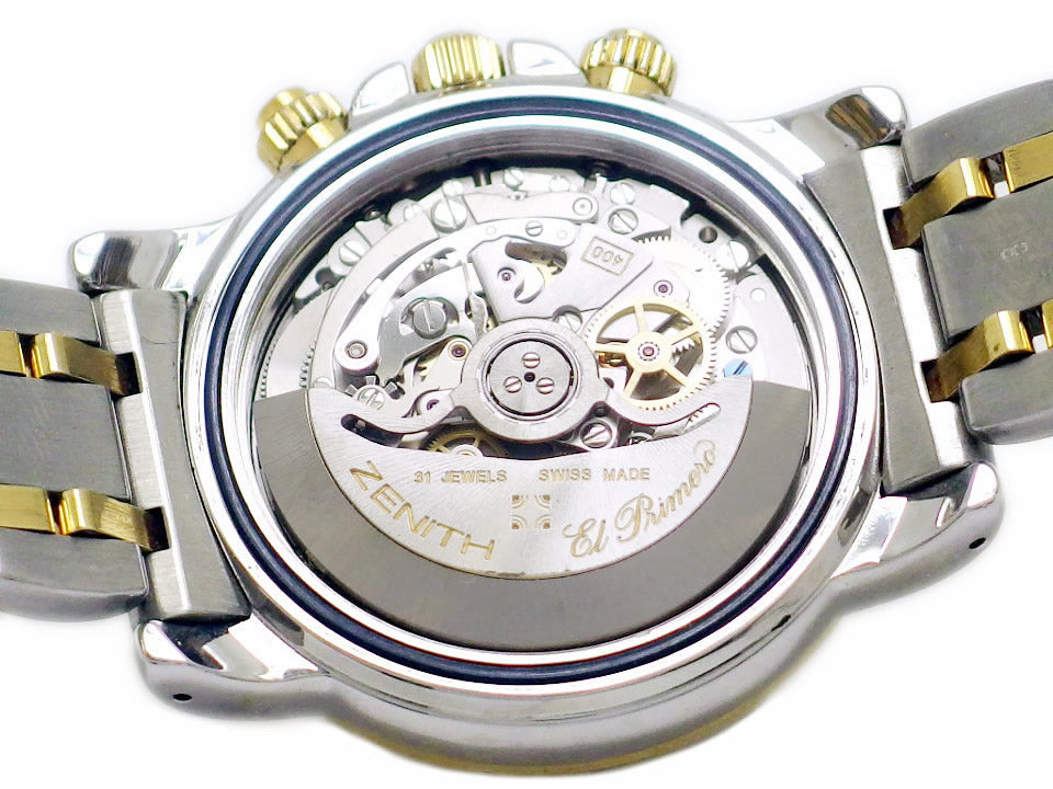 ゼニス レインボー エルプリメロ 53.0463.400 18KYG/SS 自動巻 OH済 1999年頃 USED