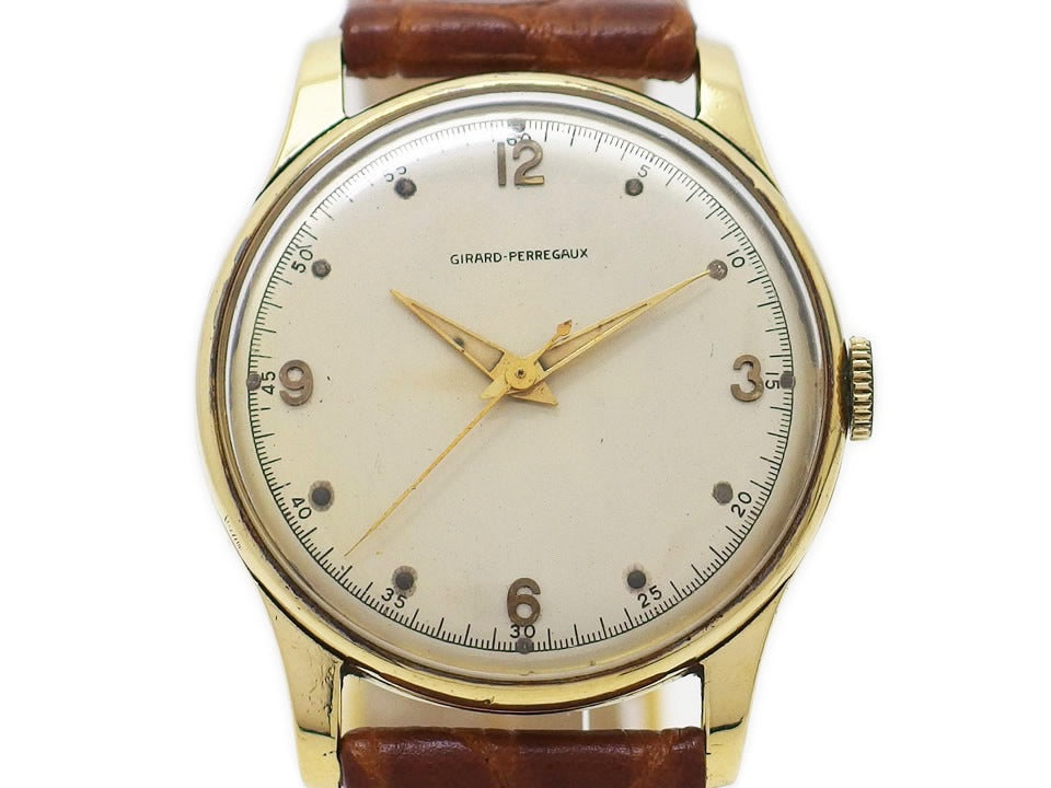 ジラールペルゴ 18KYG Cal.2034 17石 手巻 OH済 1950年代 Girard Perregaux