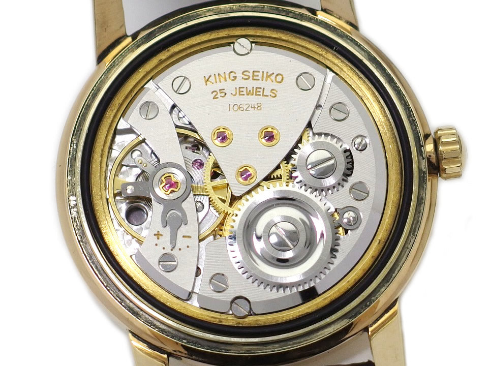 【希少】キングセイコー J14102E 1st 14KGF 25石手巻 OH済 昭和36年製 Seiko