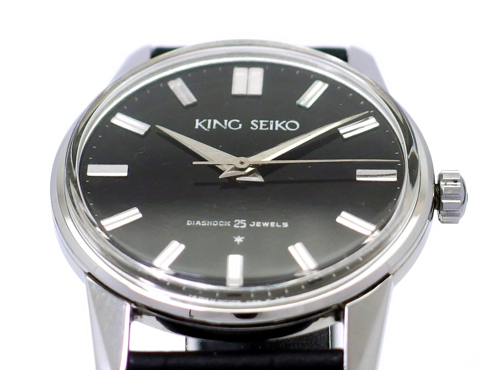 キングセイコー 1st 15034 SS リダン ブラック文字盤 25石 手巻 OH済 昭和38年製 Seiko