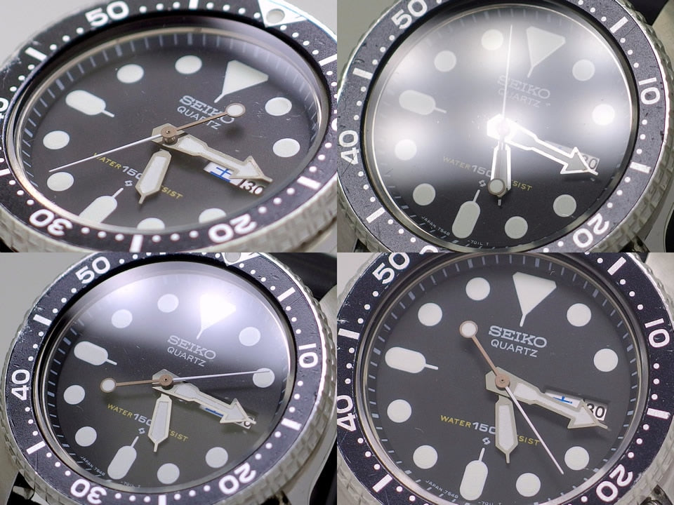 セイコー ダイバー 150m 7548-7000 黒文字盤 クオーツ OH済 昭和57年/1982年製 Seiko