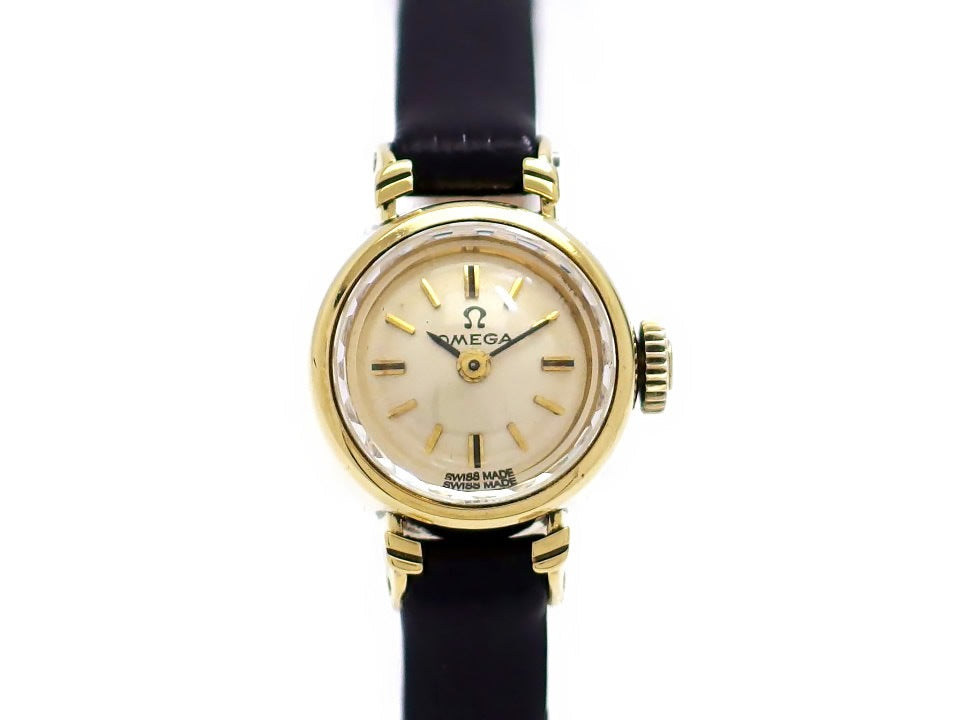 オメガ 511149 プリズム風防 18K Cal.650 手巻 レディース OH済 1966年製