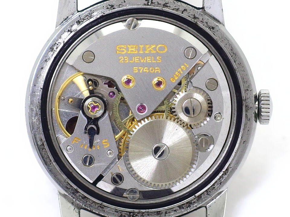 セイコー ロードマーベル 5740-1990 筆記体ロゴ SS Cal.5740A 23石 手巻 OH済 1966年／昭和41年製 Seiko