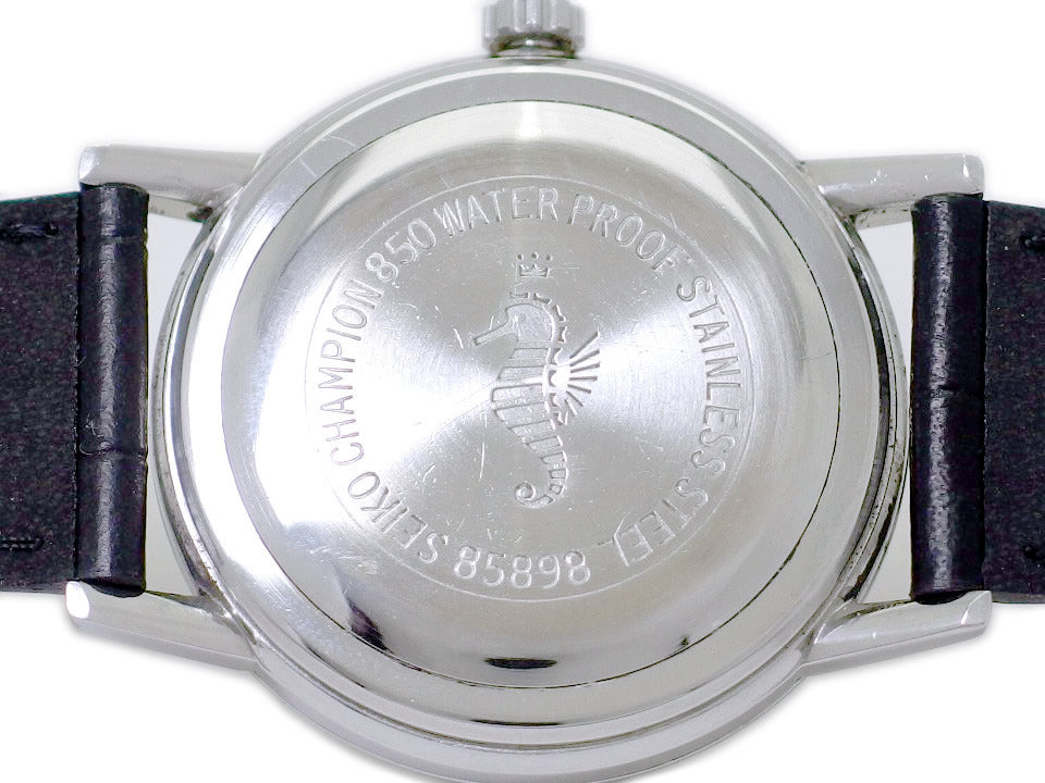 セイコー チャンピオン850 858980 タツノオトシゴ裏蓋 Cal.850 17石手巻 OH済 昭和38年製 Seiko