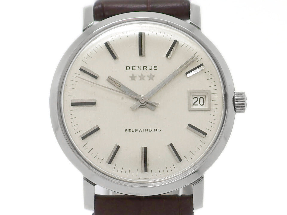 Benrus Calendar One-Piece Case Cal.FE2D2 (ETA2452) Automatic OH Serviced 1960s