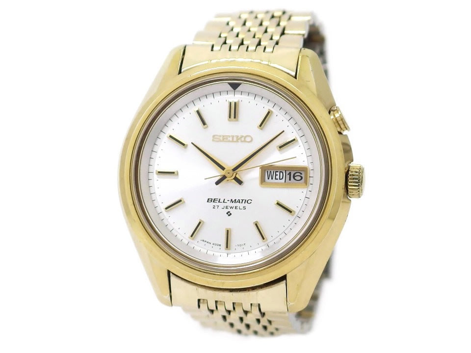 セイコー ベルマチック デイデイト 4006-7012 金メッキケース 自動巻 OH済 昭和50年/1975年製 Seiko