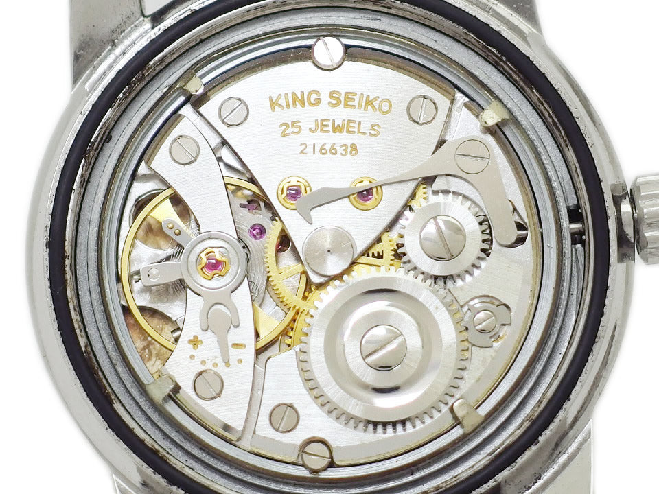 キングセイコー セカンドモデル 44-9990 初期型 盾メダリオン 手巻 OH済 昭和41年/1966年製 Seiko