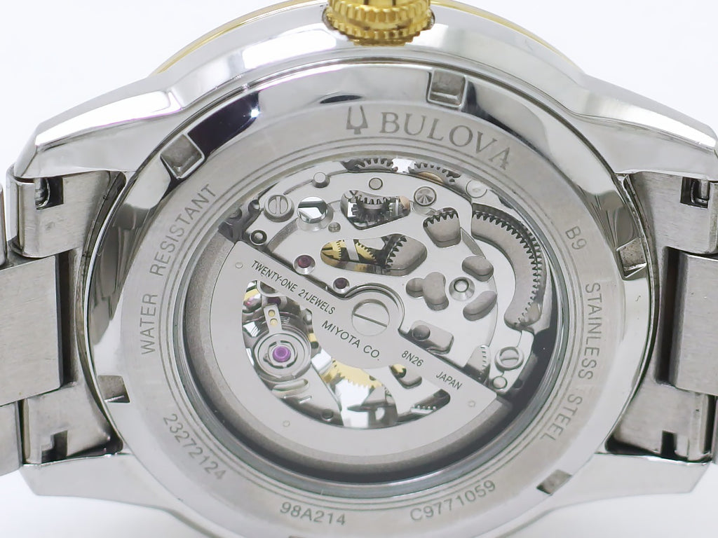 ブローバ 98A214 クラシックコレクション スケルトン ミヨタ製 自動巻 USED Bulova