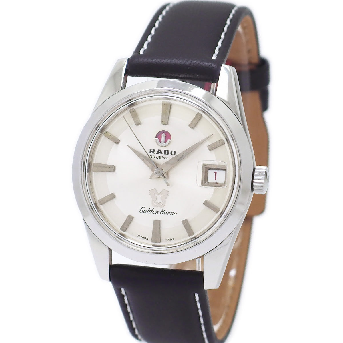 ラドー ゴールデンホース Ref.11675/1 純正リューズ 30石 自動巻 OH済 1970年代 Rado