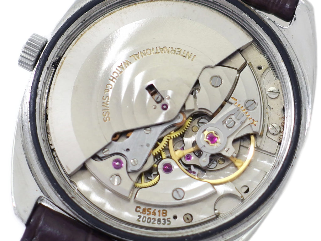 IWC Ref.1827 デイト トノー型ケース シルバー文字盤 Cal.8541B 自動巻 OH済 1970年製