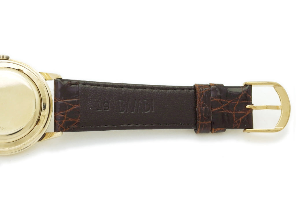 Ulysse Nardin Automatic Chronometer, 14K solid gold, 17 jewels, self-winding, serviced, 1950s