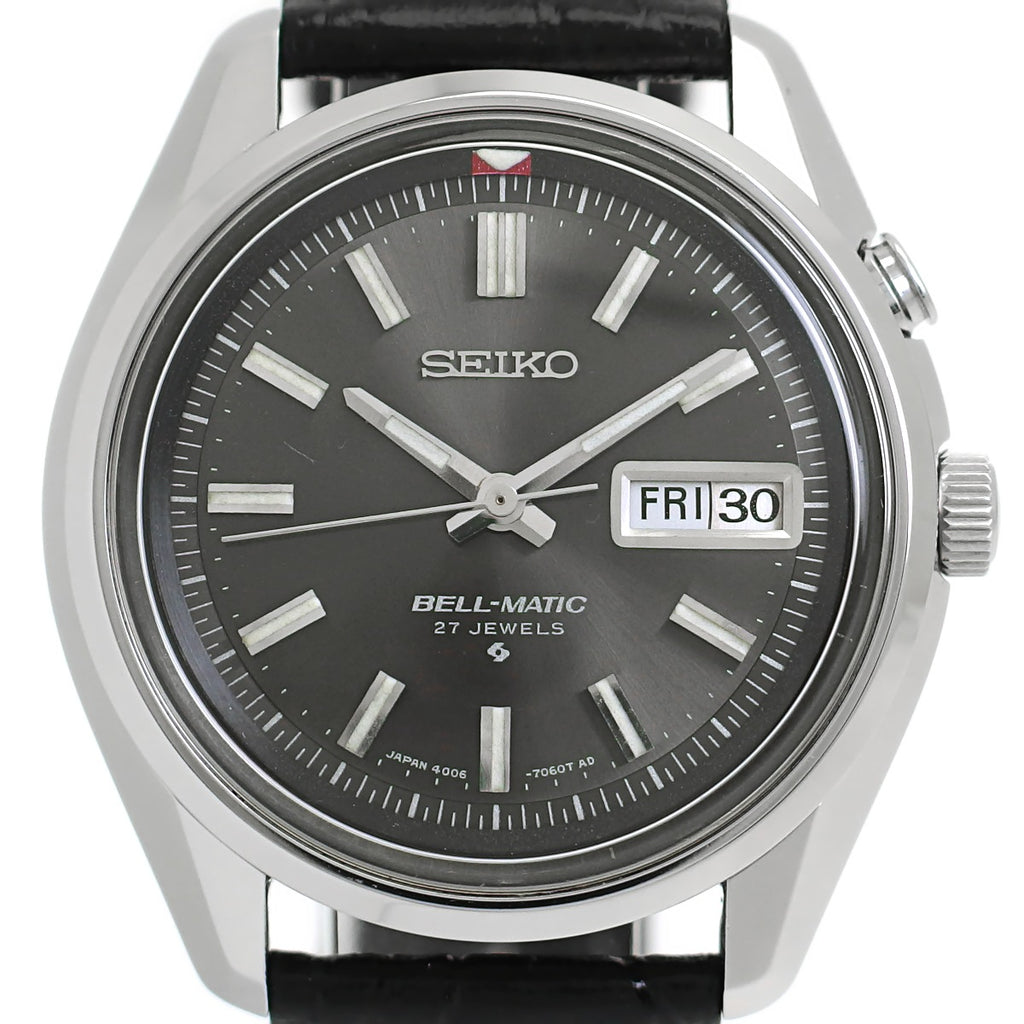 セイコー ベルマチック デイデイト 4006-7010 グレー文字盤 自動巻 OH済 昭和44年/1969年製 Seiko
