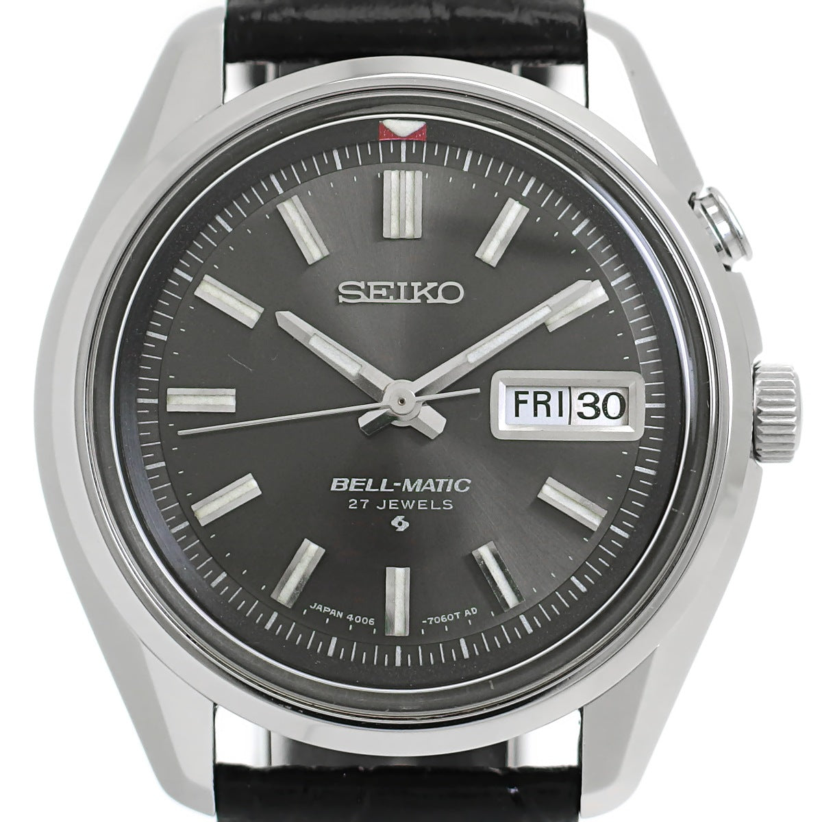 セイコー ベルマチック デイデイト 4006-7010 グレー文字盤 自動巻 OH済 昭和44年/1969年製 Seiko