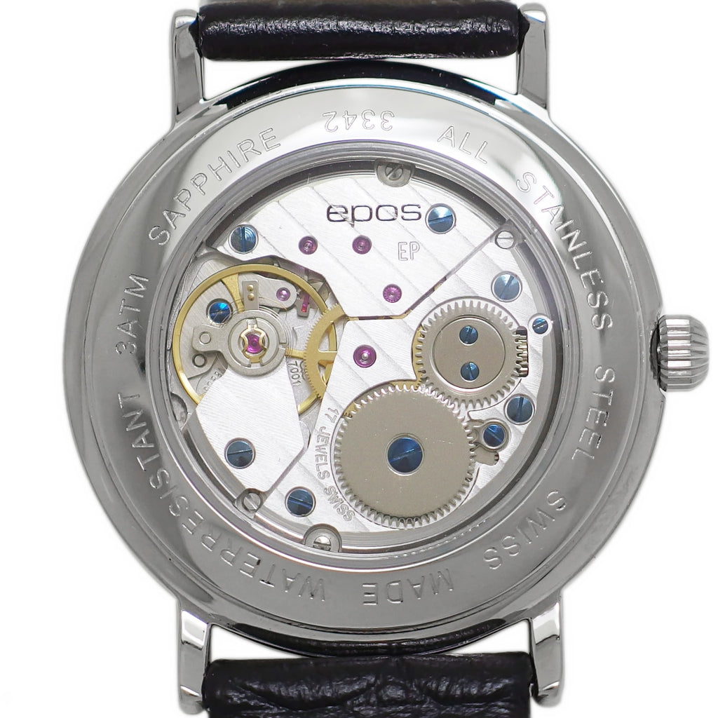 エポス 3342SL 35mm シースルーバック スモールセコンド Cal.7001 手巻 OH済 2008年購入 USED