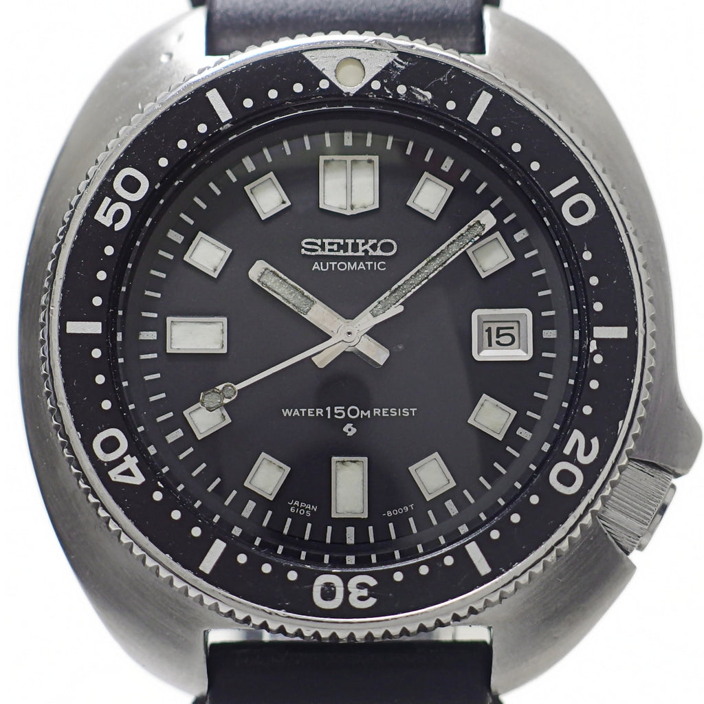 セイコー セカンドダイバー 150m 6105-8110 リューズロック不調 自動巻 OH済 1974年／昭和49年製 Seiko