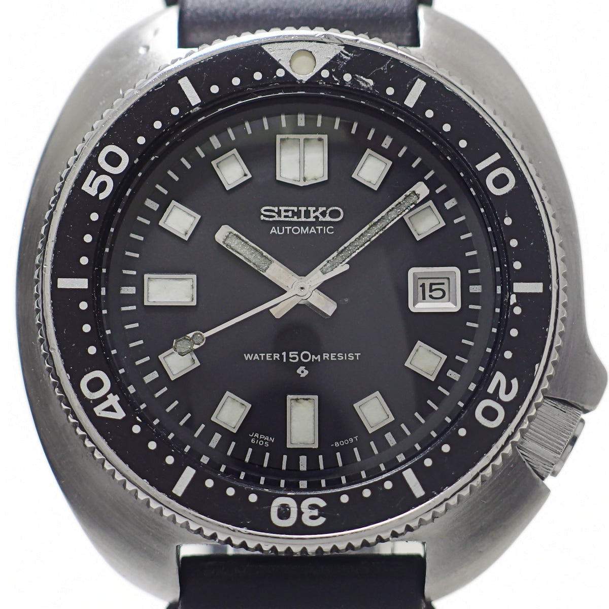 セイコー セカンドダイバー 150m 6105-8110 リューズロック不調 自動巻 OH済 1974年／昭和49年製 Seiko