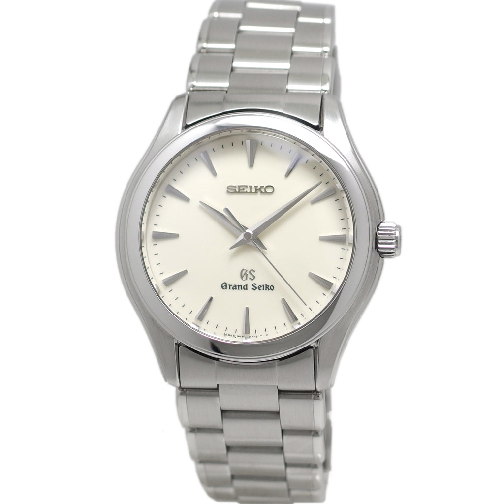 グランドセイコー SBGX009 9F61-0A10 アイボリー文字盤 GSメタルブレスレット クオーツ 2007年製 USED Seiko