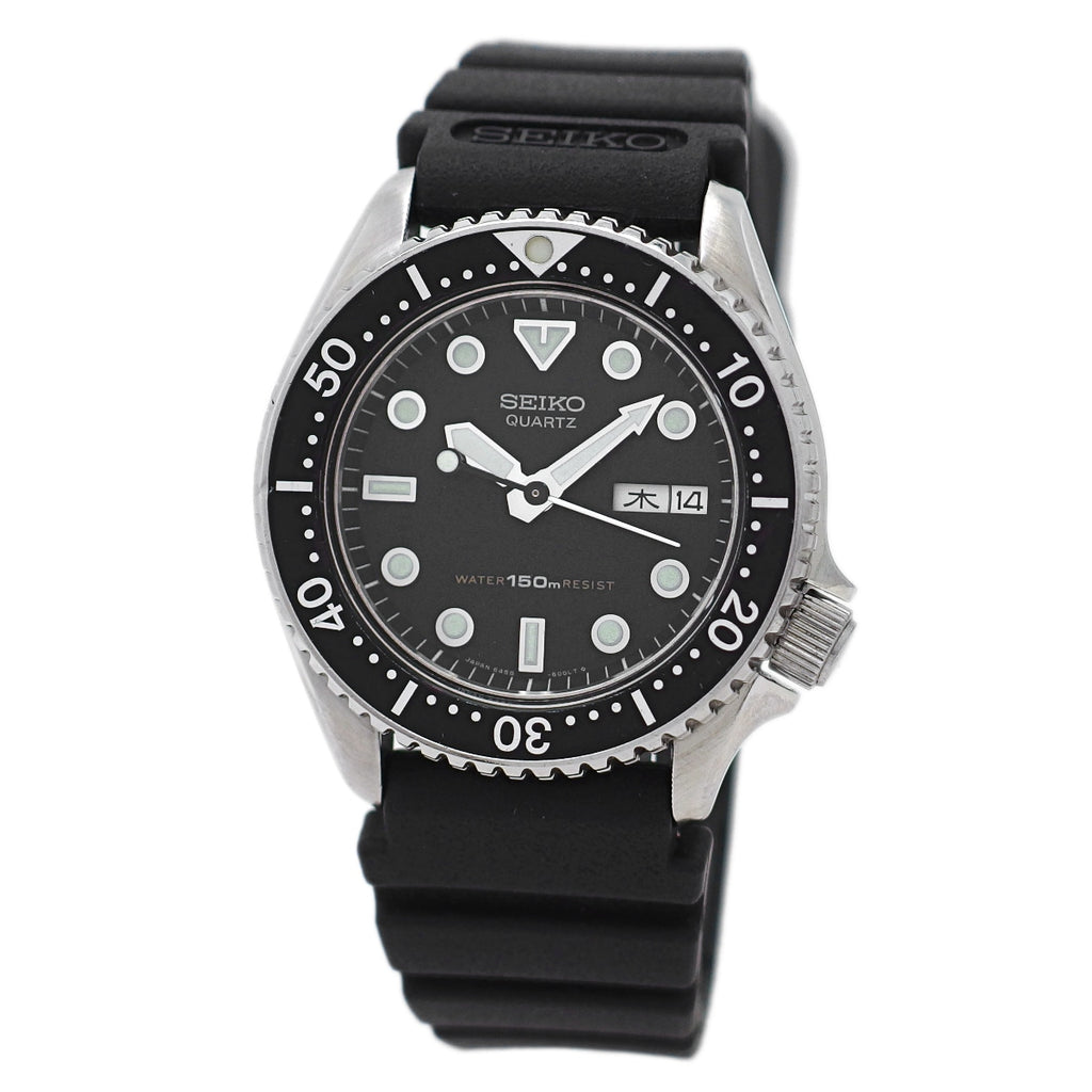 セイコー 150mダイバーズ 黒文字盤 6458-6000 ボーイズ クオーツ 昭和59年/1984年製 Seiko