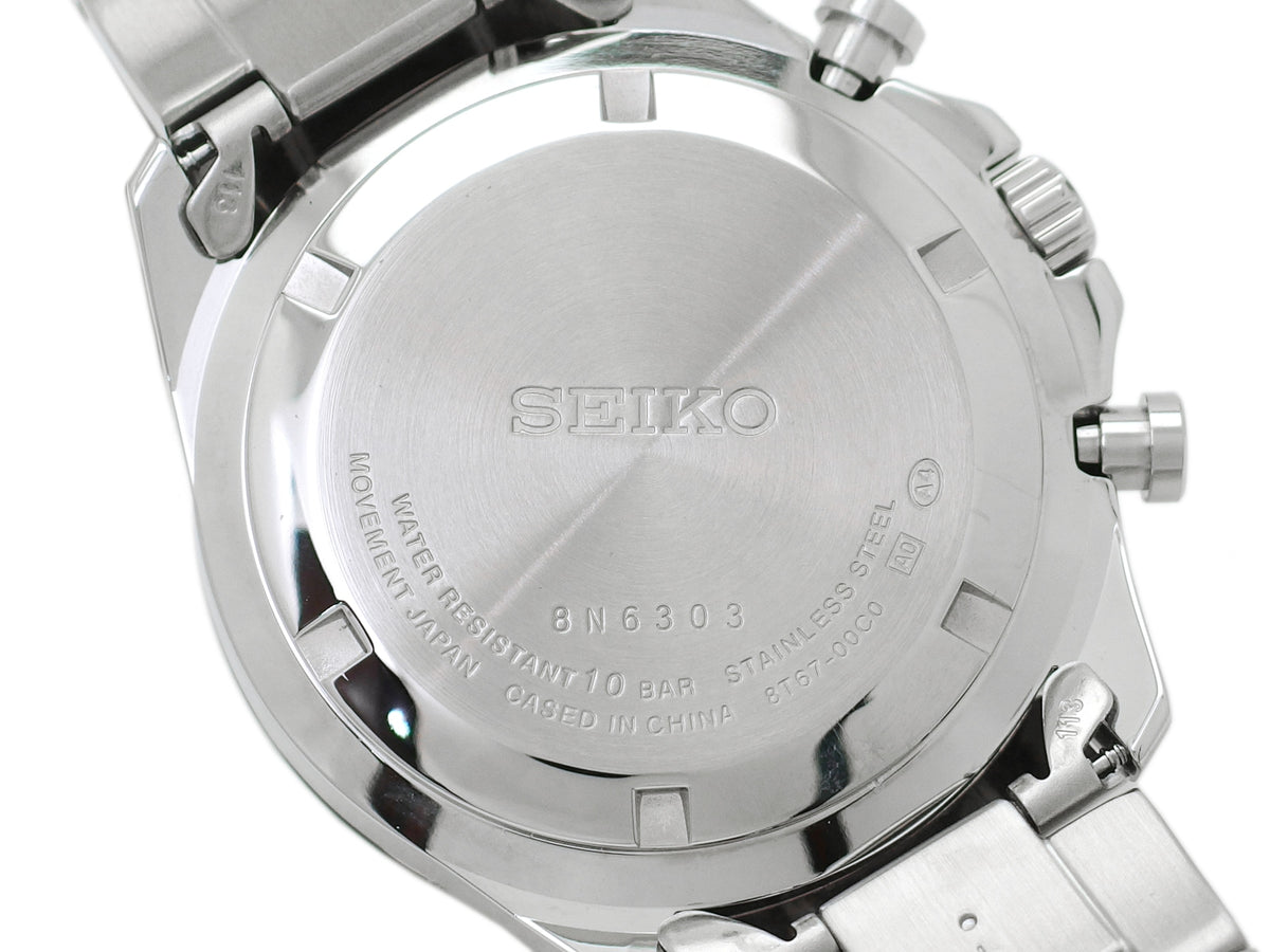 セイコー クロノグラフ SBTR029 8T67-00C0 パステルブルー文字盤 クオーツ 2022年購入品 USED