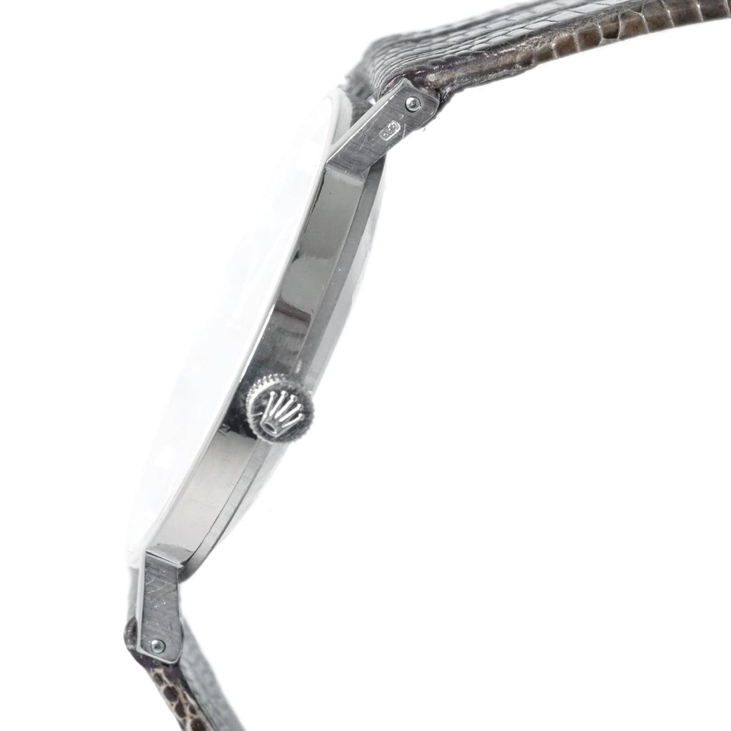 Rolex Cellini Men's Ref. 3833 18k White Gold, Original Crown, Cal. 1600 Manual-Winding, Serviced, Circa 1970