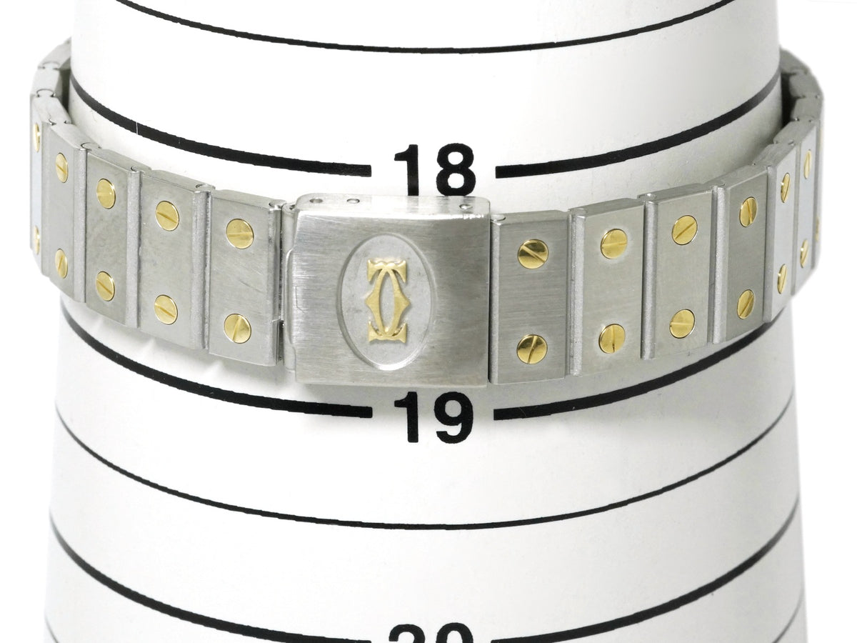 カルティエ サントス オクタゴン LM 30mm Ref.2966 コンビ 自動巻き 国際永久保証書付き コンプリートサービス済 1980年購入品