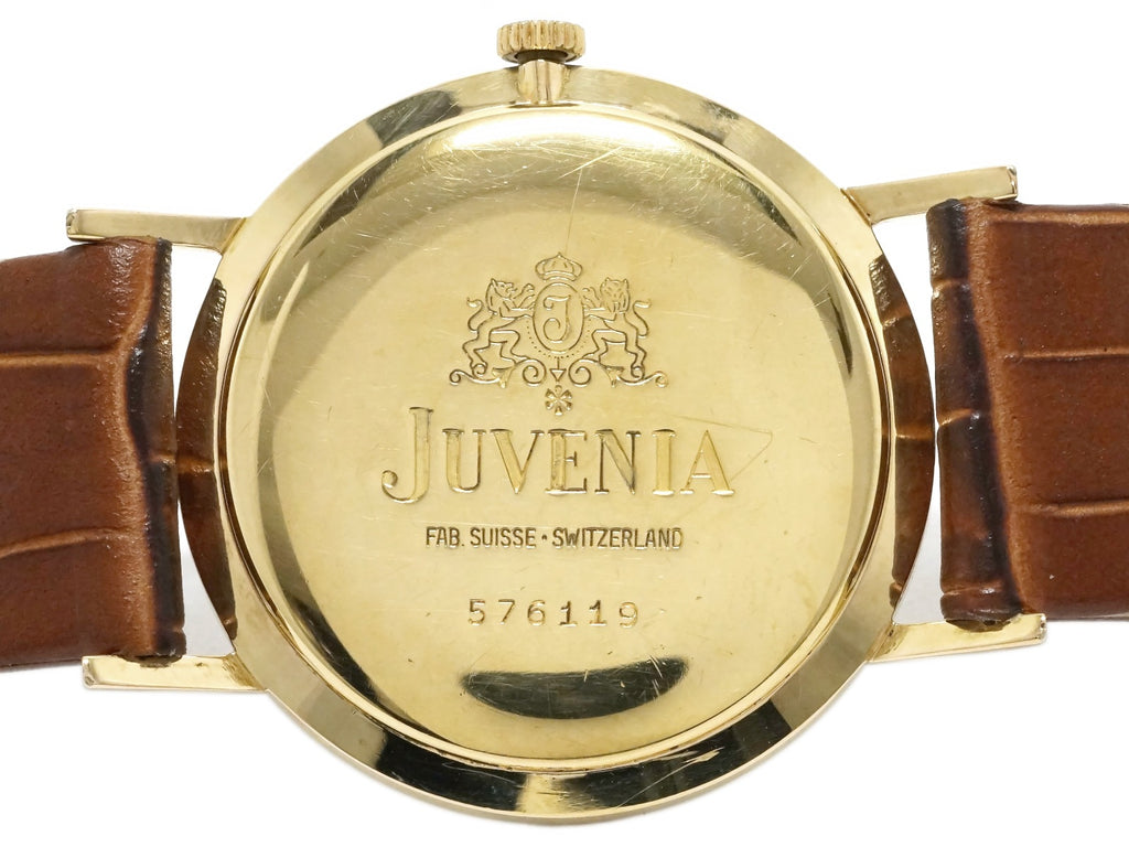 ジュべニア ラウンドケース 金メッキ 新品風防 Cal.611 17石 手巻 OH済 1960年代 JUVENIA
