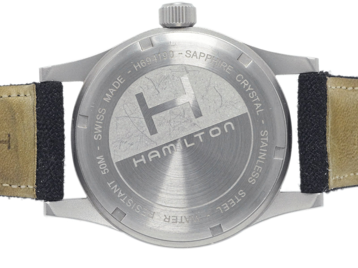 ハミルトン カーキ メカニカル 38mm H694190 ブラック文字盤 Cal.2804-2 手巻き USED Hamilton
